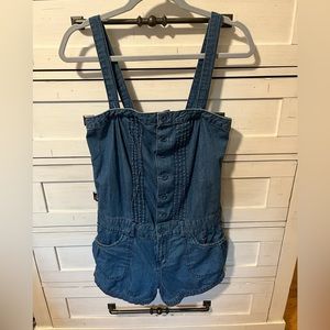 METER/BONWE JEAN SHORT OVERALLS -M
